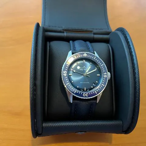 Blancpain Fifty Fathoms 5100-1140-O52A 38mm Stainless steel Blue