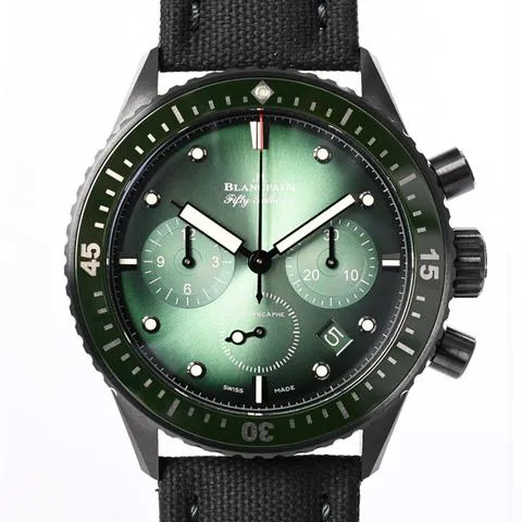 Blancpain Fifty Fathoms Bathyscaphe Chronographe Flyback 5200-0153-B52A 43.6mm Black ceramic Green