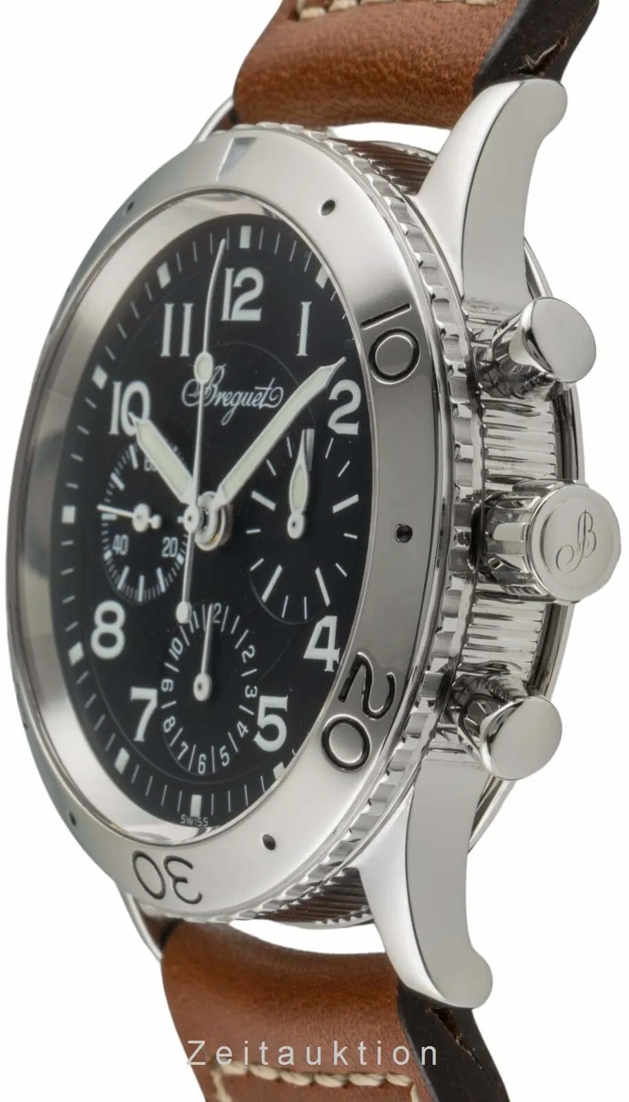 Breguet Type XX 3800 39.5mm Stainless steel Black 5