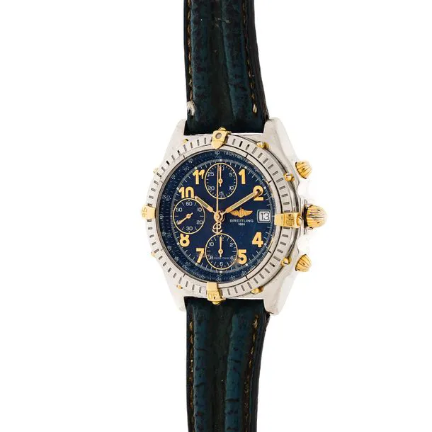 Breitling Chronomat B13050.1 40mm Yellow gold and stainless steel Blue