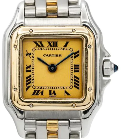 Cartier Panthère 166921 22mm Yellow gold and Stainless steel Champagne