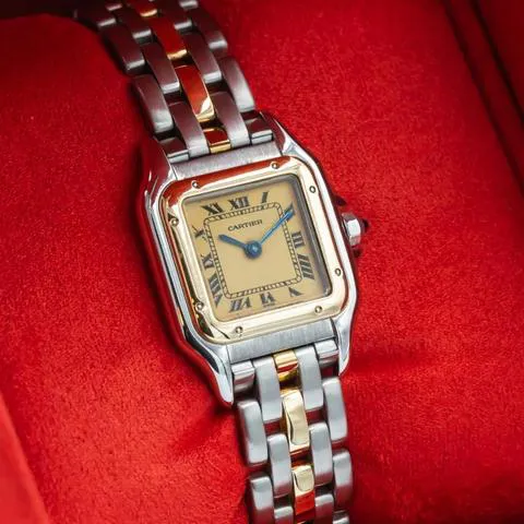 Cartier Panthère 166921 22mm Yellow gold and Stainless steel Champagne 4