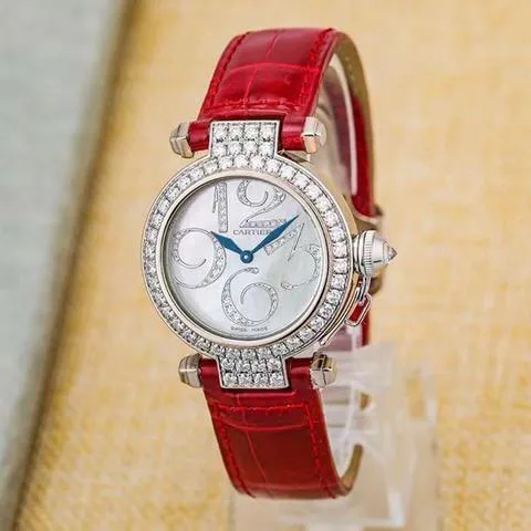 Cartier Pasha WJ123221 32mm White gold Mother-of-pearl 6