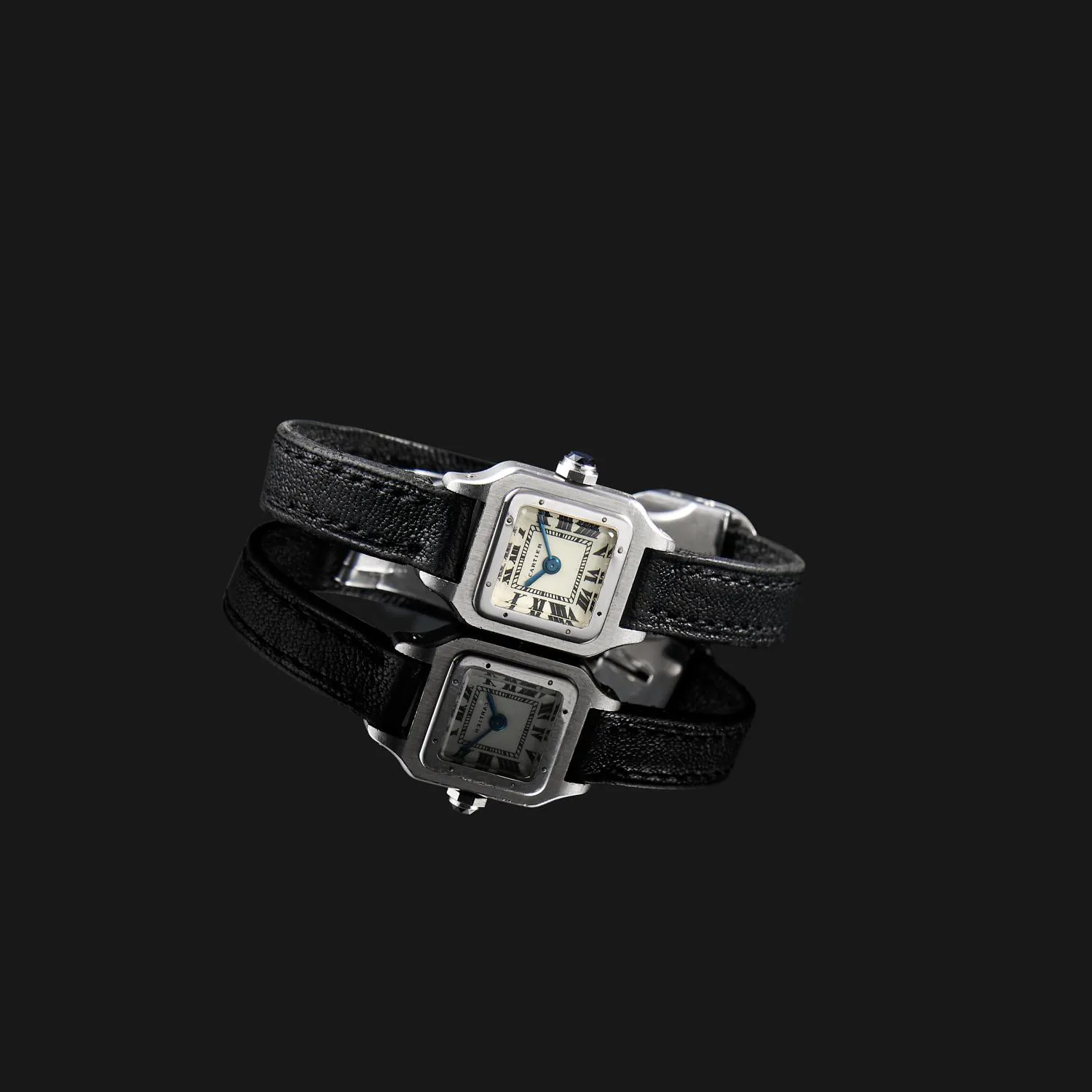 Cartier Santos Dumont 18mm Platinum White 2