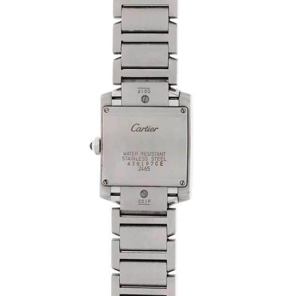 Cartier Tank Française 2465 25mm Stainless steel Ivory 2