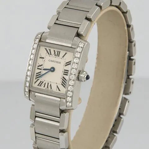 Cartier Tank Française W4TA0008 Stainless steel White 4