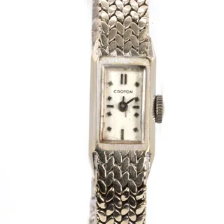 Croton Watch Co. White gold Silver