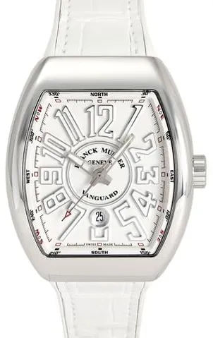 Franck Muller Vanguard V 45 SC DT 53.5mm Stainless steel White