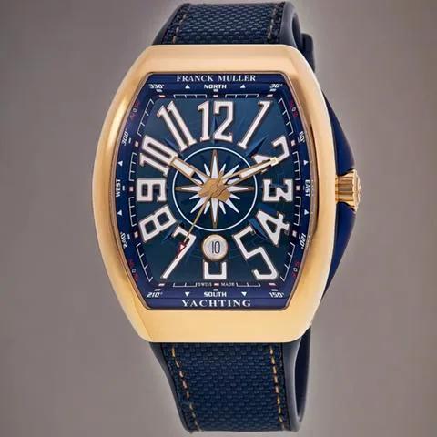 Franck Muller Vanguard V 45 SC DT  (BL) Rose gold Blue