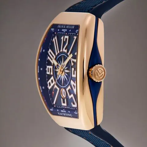 Franck Muller Vanguard V 45 SC DT  (BL) Rose gold Blue 2