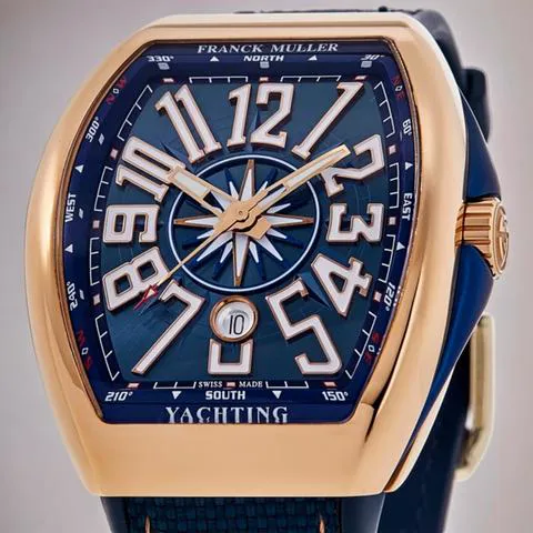 Franck Muller Vanguard V 45 SC DT  (BL) Rose gold Blue 1