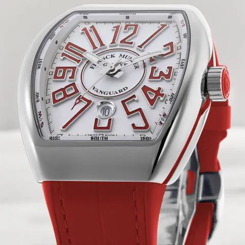 Franck Muller Vanguard V 45 SC DT (RG) 44mm Stainless steel White 2