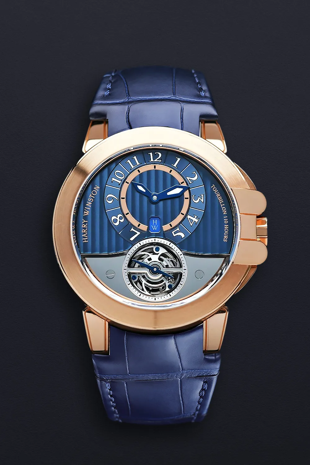 Harry Winston Ocean Tourbillon Project Z3 400-MAT44R 44mm Rose gold Dark Blue