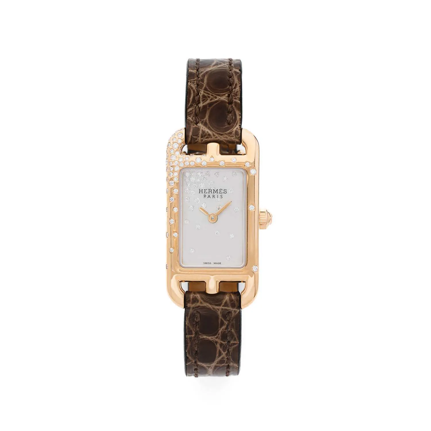 Hermès Nantucket NA2.172 17mm Rose gold and Diamond Diamonds