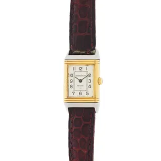 Jaeger-LeCoultre Reverso 140.025.5 Yellow gold and Stainless steel White