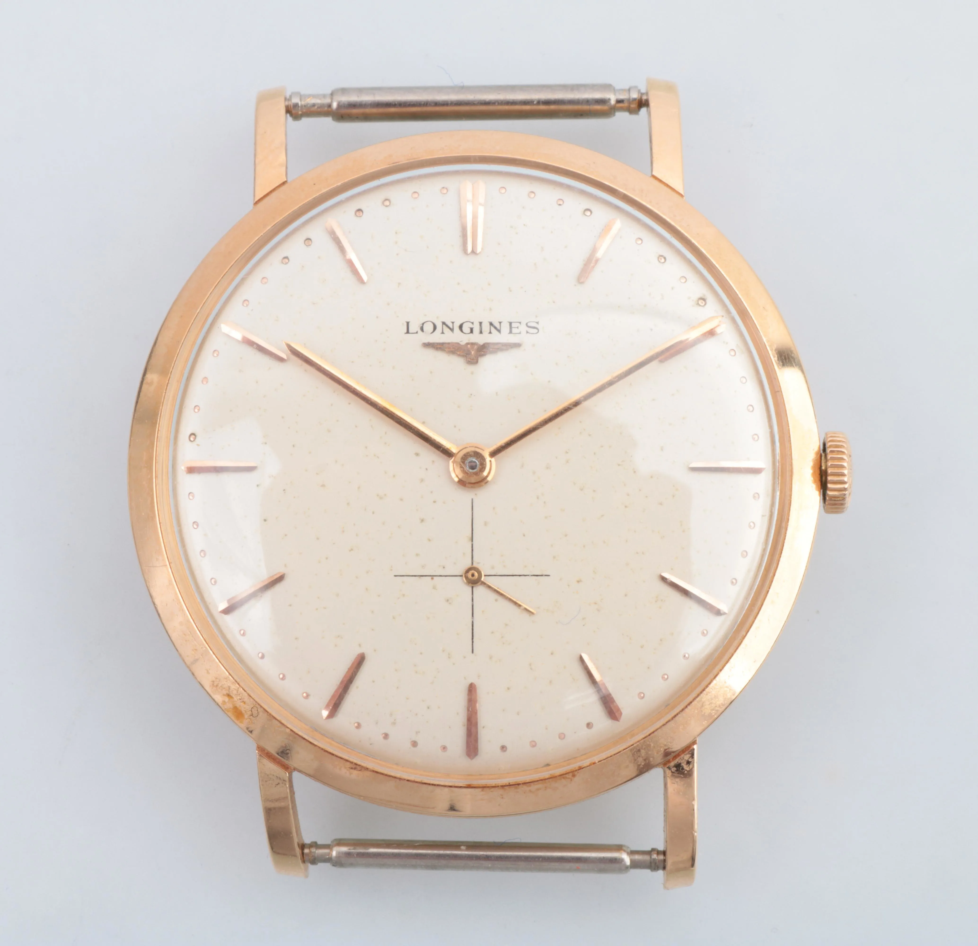 Longines 34mm Yellow gold Silver