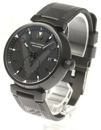 Louis Vuitton Tambour Q1D22 41mm Stainless steel Black 4