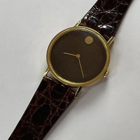 Movado 34mm Yellow gold Brown