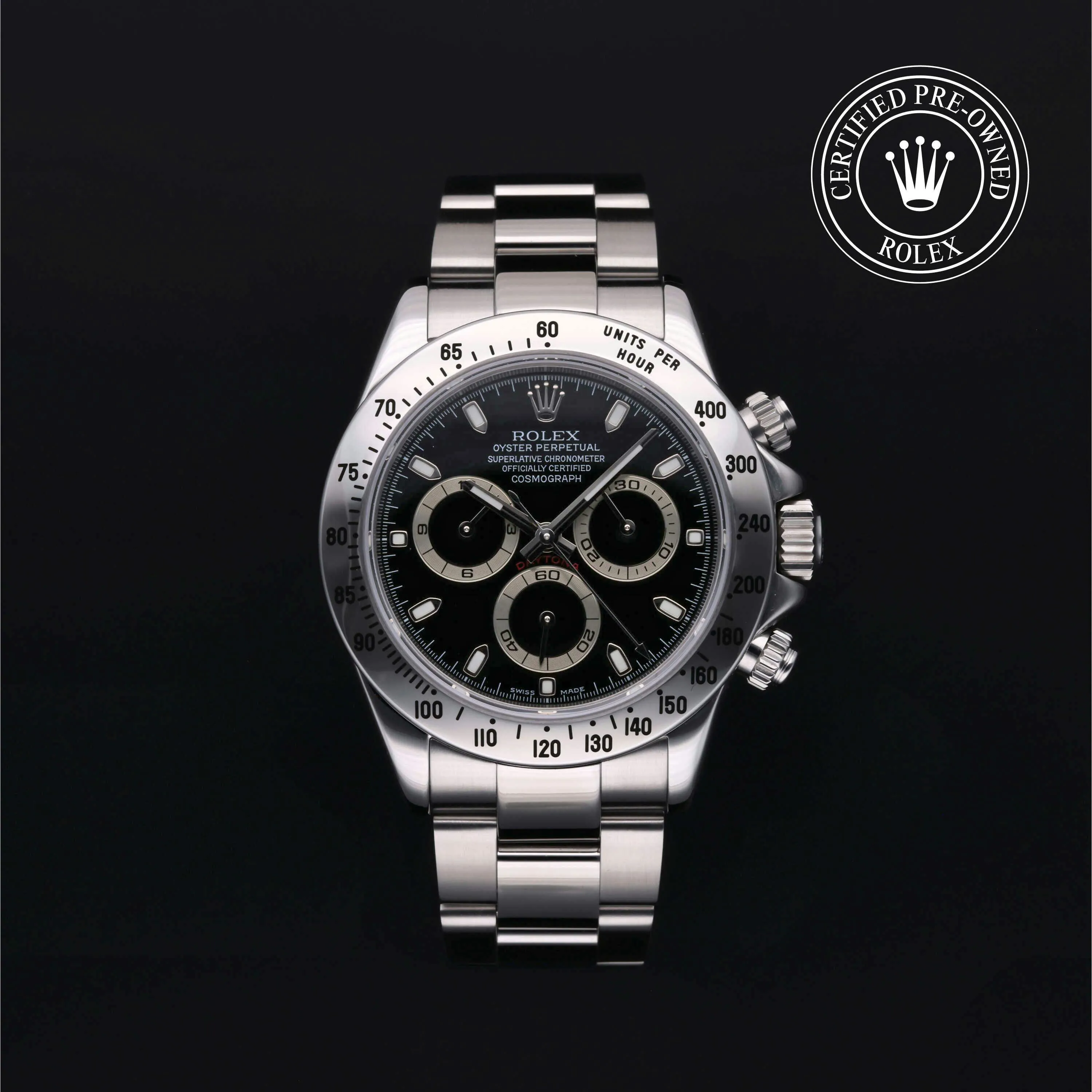 Rolex Daytona 116520-0015 40mm Stainless steel Black