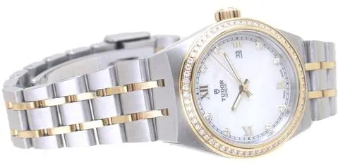 Tudor Royal M28323-0001 28mm Yellow gold and stainless steel Mother-of-pearl 5
