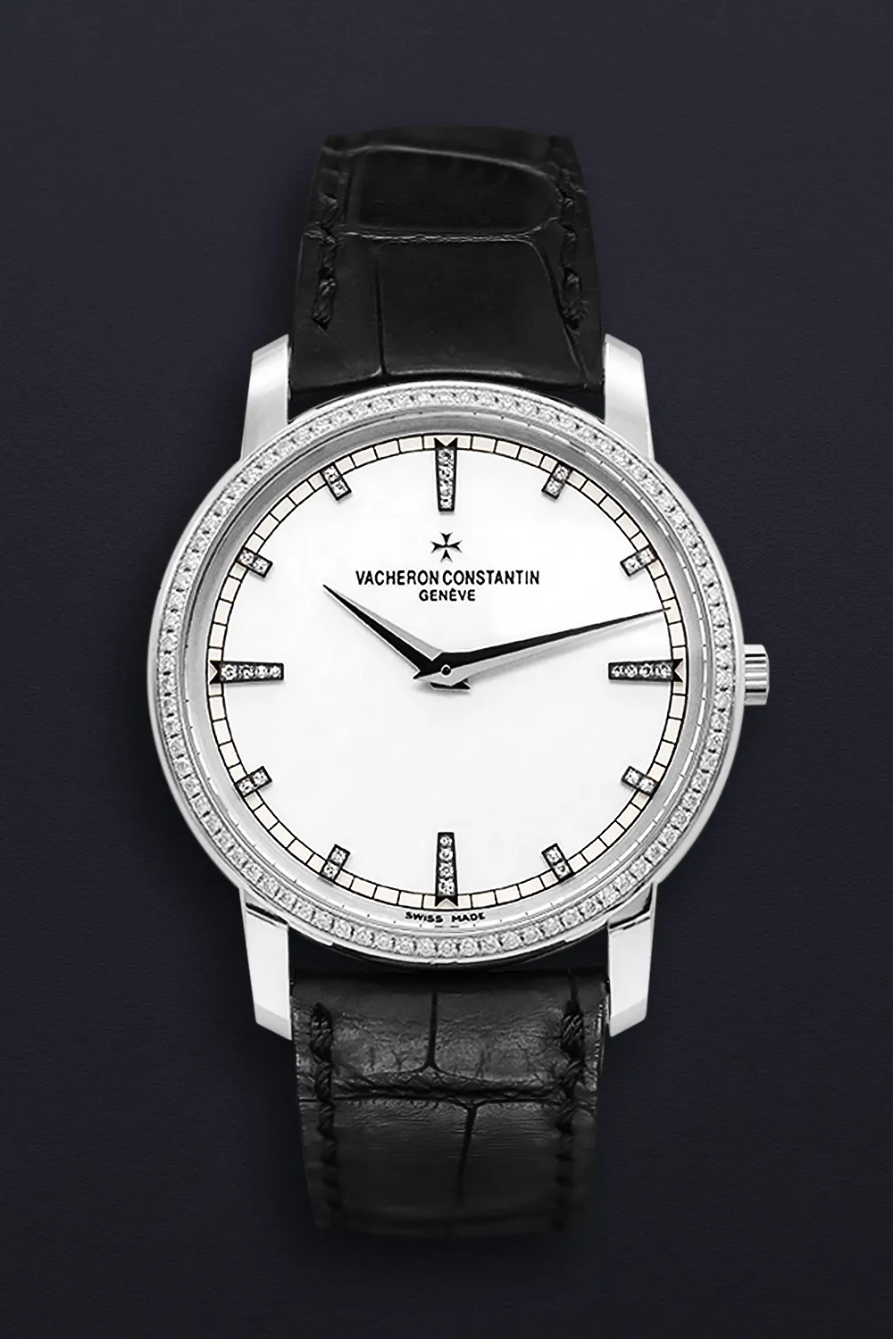 Vacheron Constantin Patrimony Traditionnelle 81578/000G-9353 38mm White gold and Diamond Silver