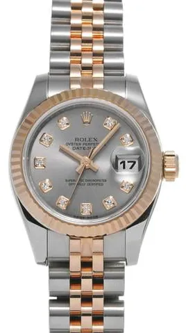 Rolex Lady-Datejust 179171G 26mm Stainless steel Gray