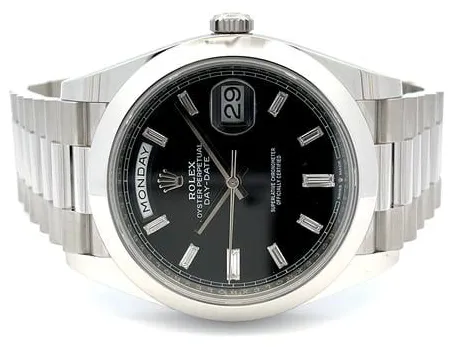 Rolex Day-Date 40 228206 40mm Platinum Black