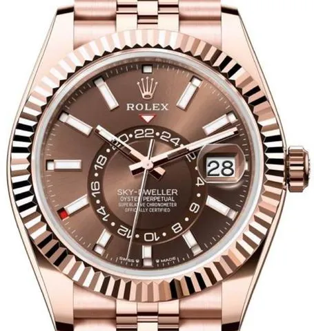 Rolex Sky-Dweller 336935 42mm Rose gold Brown