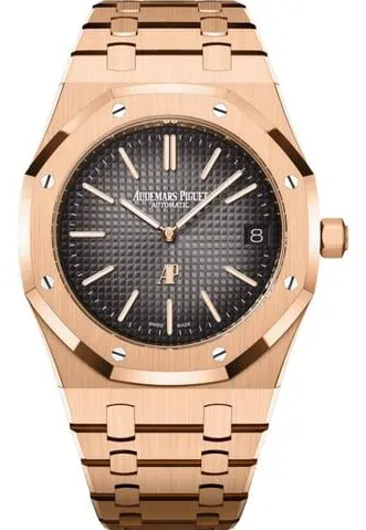 Audemars Piguet Royal Oak 16202OR.OO.1240OR.02 39mm Rose gold Smoked gray