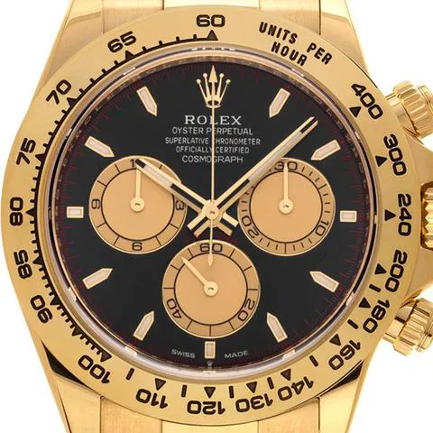 Rolex Daytona 126508 40mm Yellow gold Black