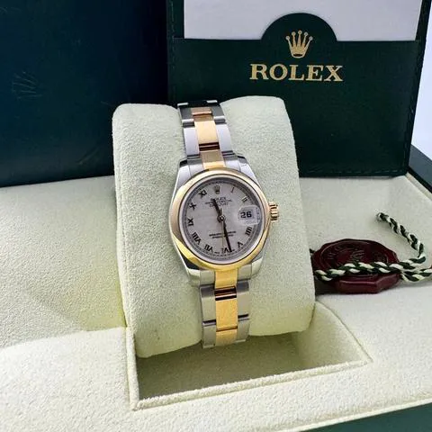 Rolex Lady-Datejust 179163 26mm Yellow gold and stainless steel Silver