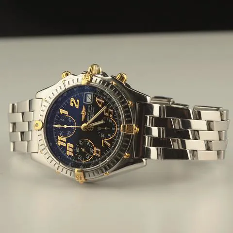 Breitling Chronomat B13350 40mm Yellow gold and stainless steel Blue 2