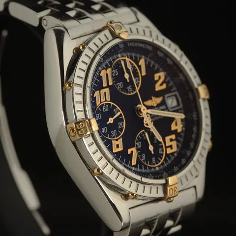 Breitling Chronomat B13350 40mm Yellow gold and stainless steel Blue 5