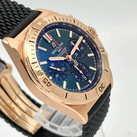 Breitling Chronomat RB01342A1L1S1 42mm Rose gold Green 3