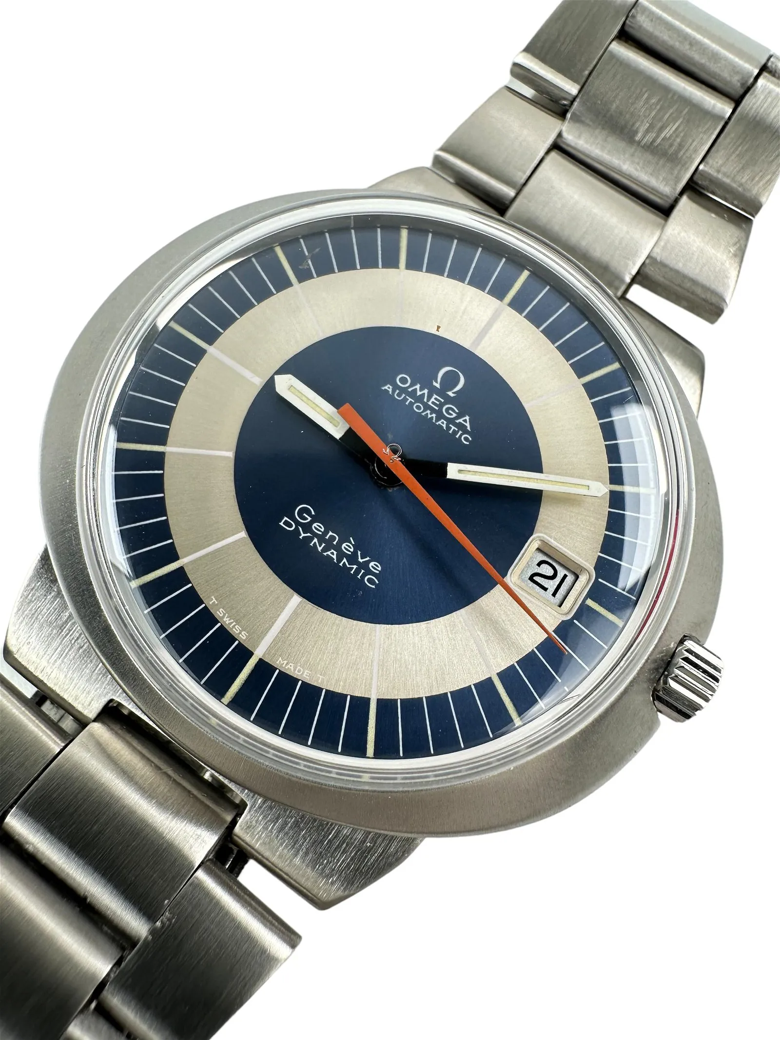Omega Dynamic 41mm Stainless steel Blue and Silver 2