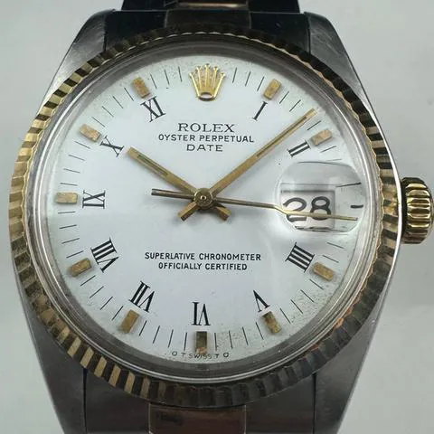 Rolex Oyster Perpetual Date 1500 34mm Stainless steel White