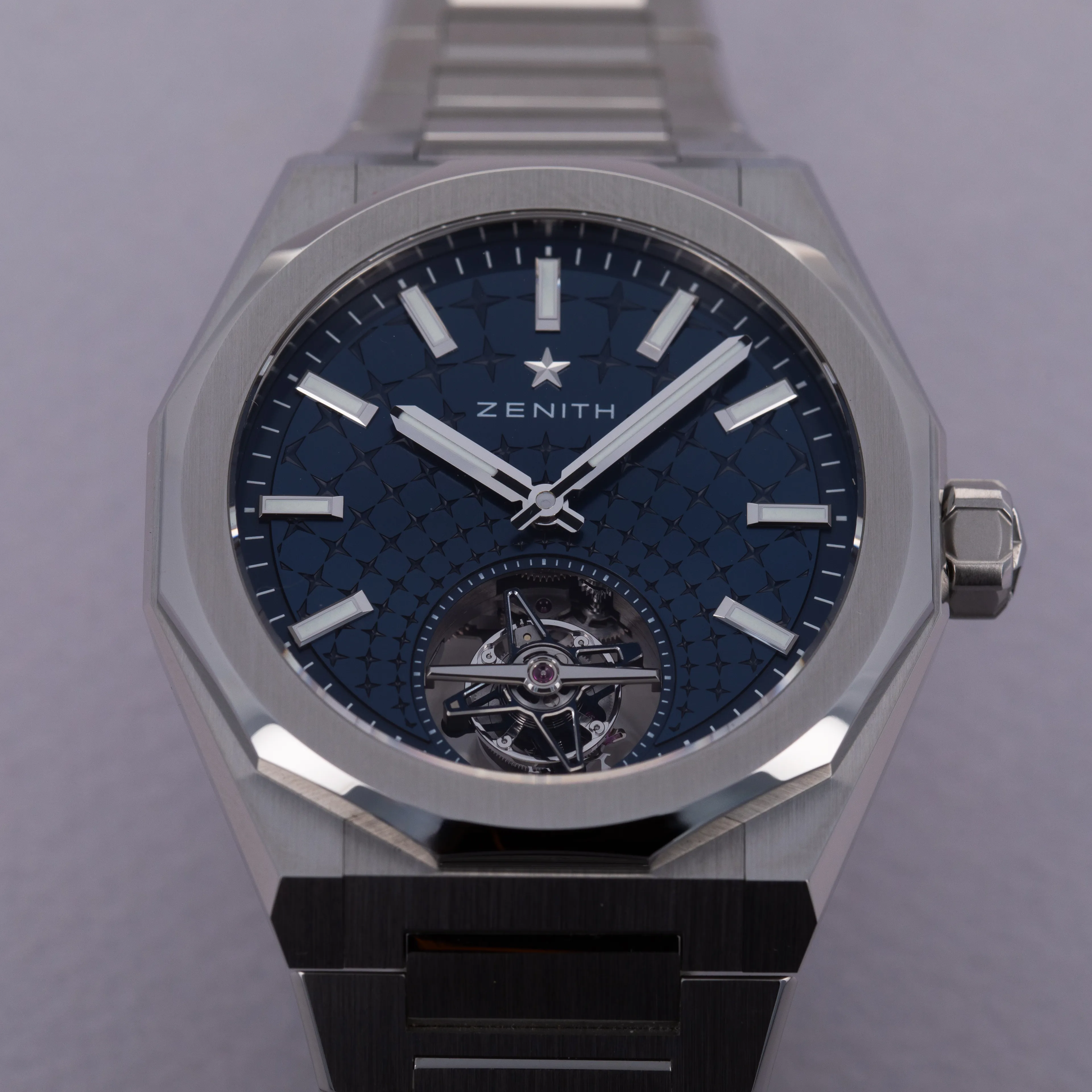 Zenith Defy Skyline Tourbillon 03.9300.3630 41mm Stainless steel Blue 11