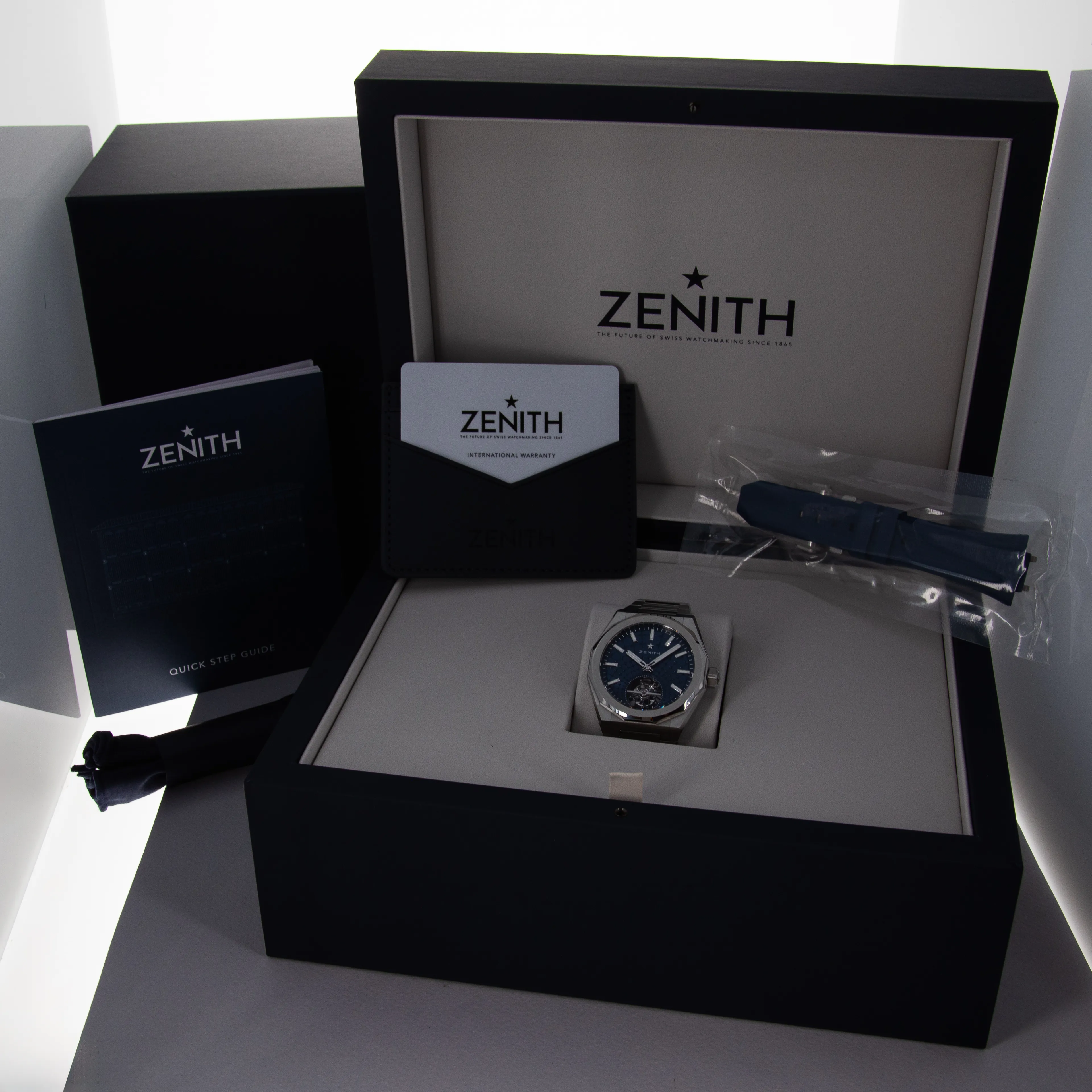 Zenith Defy Skyline Tourbillon 03.9300.3630 41mm Stainless steel Blue 13