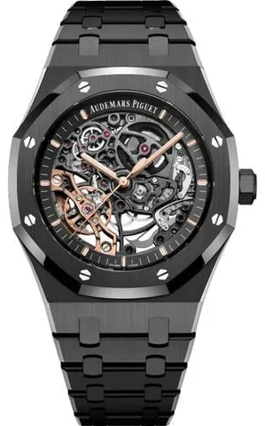 Audemars Piguet Royal Oak 15416CE.OO.1225CE.01 41mm Black ceramic Transparent