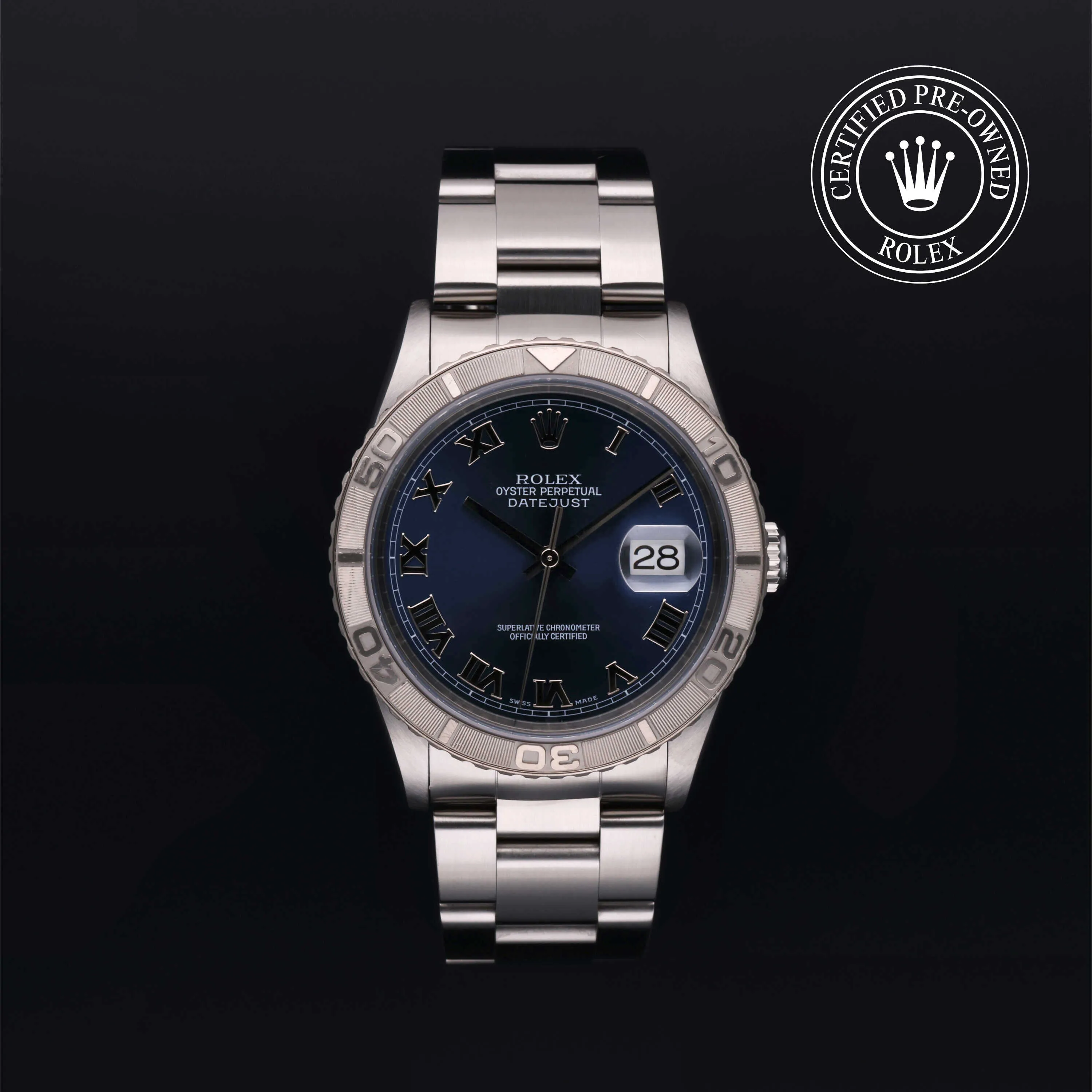 Rolex Datejust Turn-O-Graph 16264 36mm Stainless steel Blue