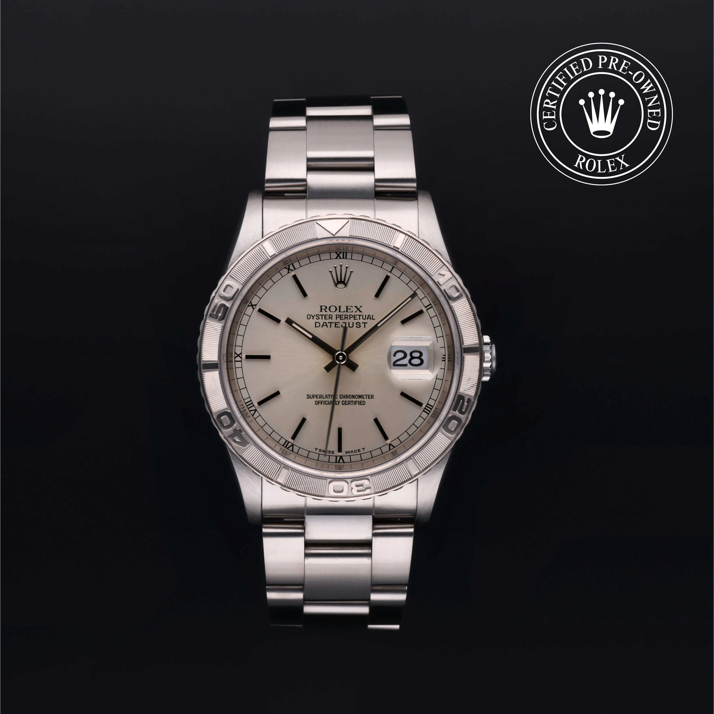 Rolex Datejust Turn-O-Graph 16264 36mm Stainless steel Silver