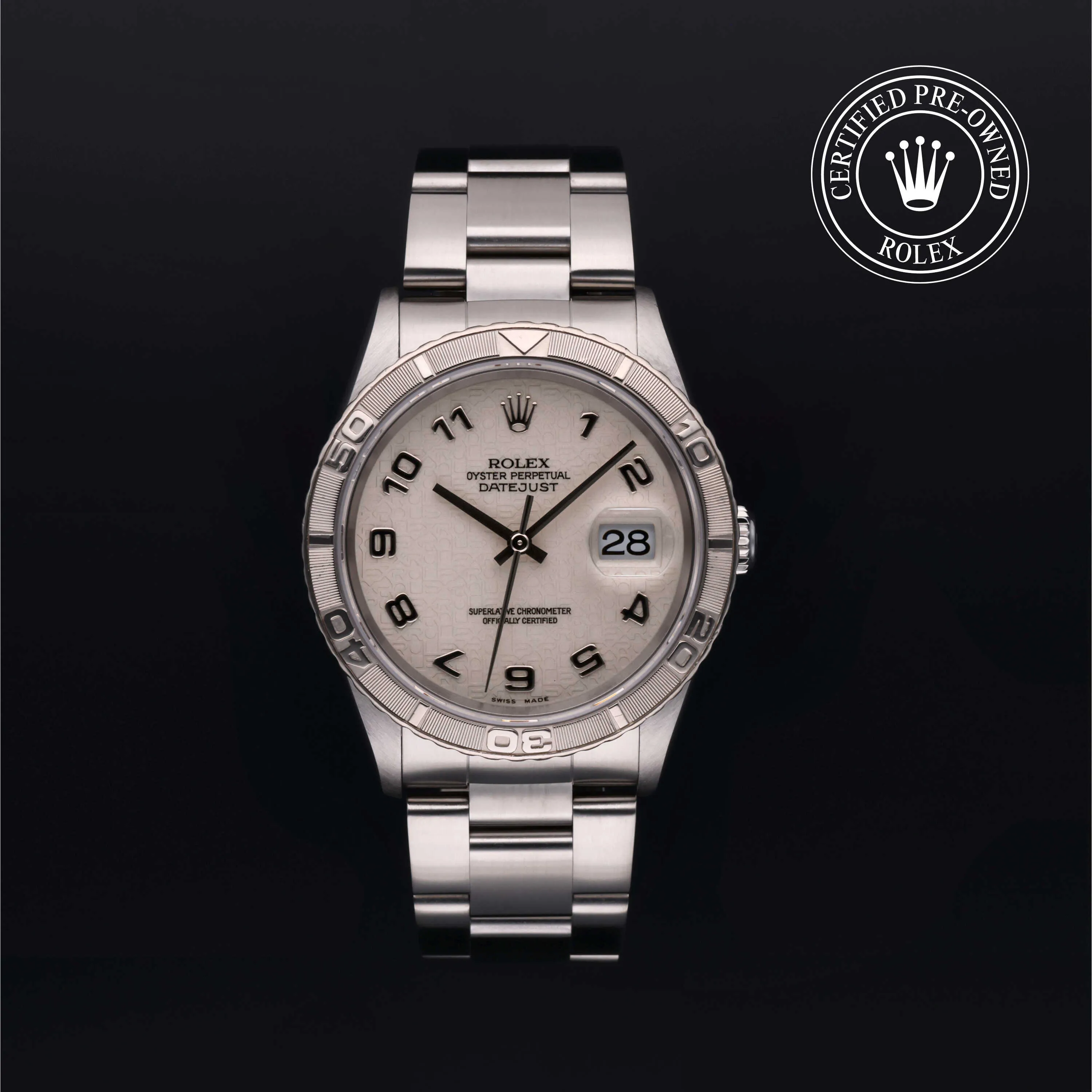 Rolex Datejust Turn-O-Graph 16264 36mm Stainless steel Silver