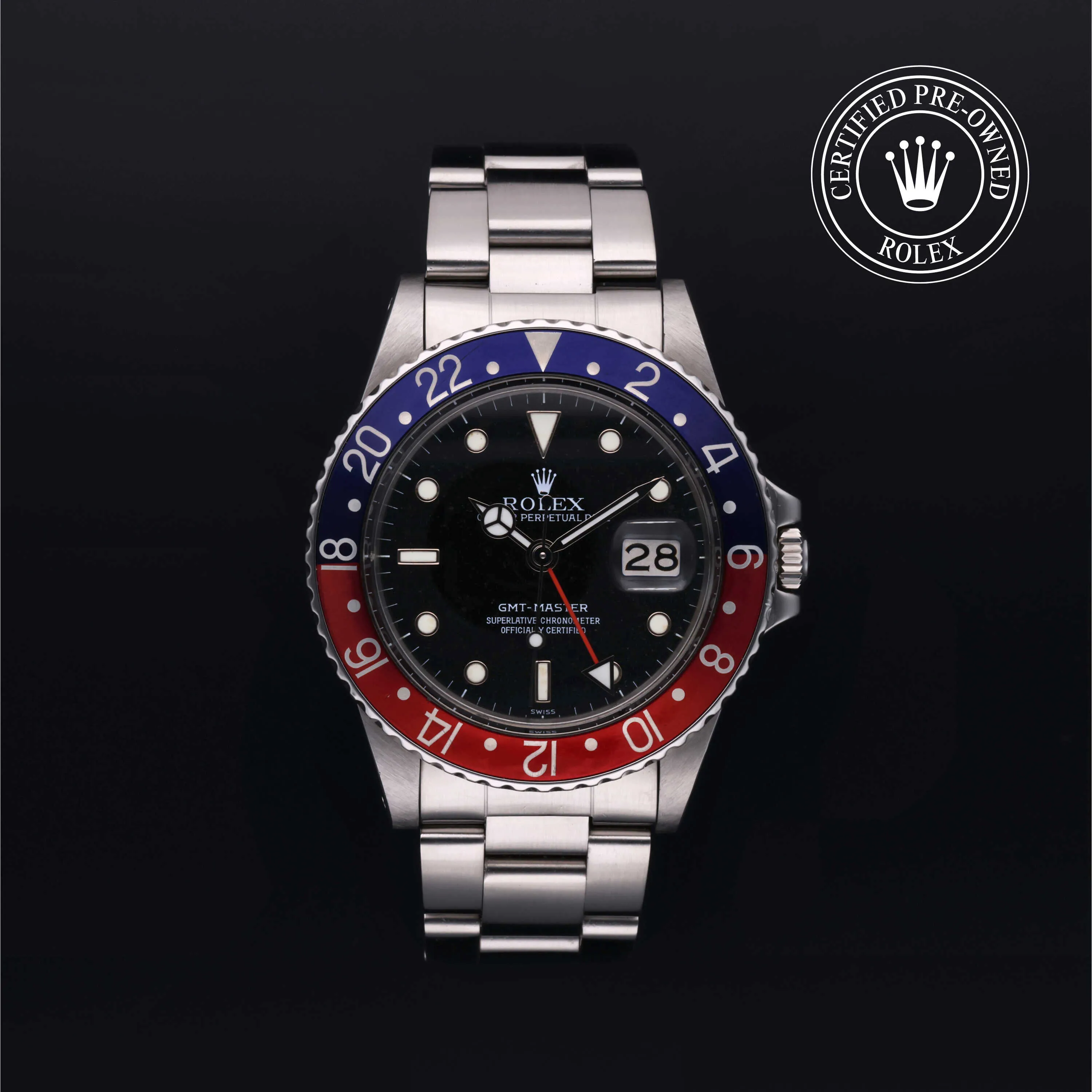 Rolex GMT-Master 16750 40mm Stainless steel Black