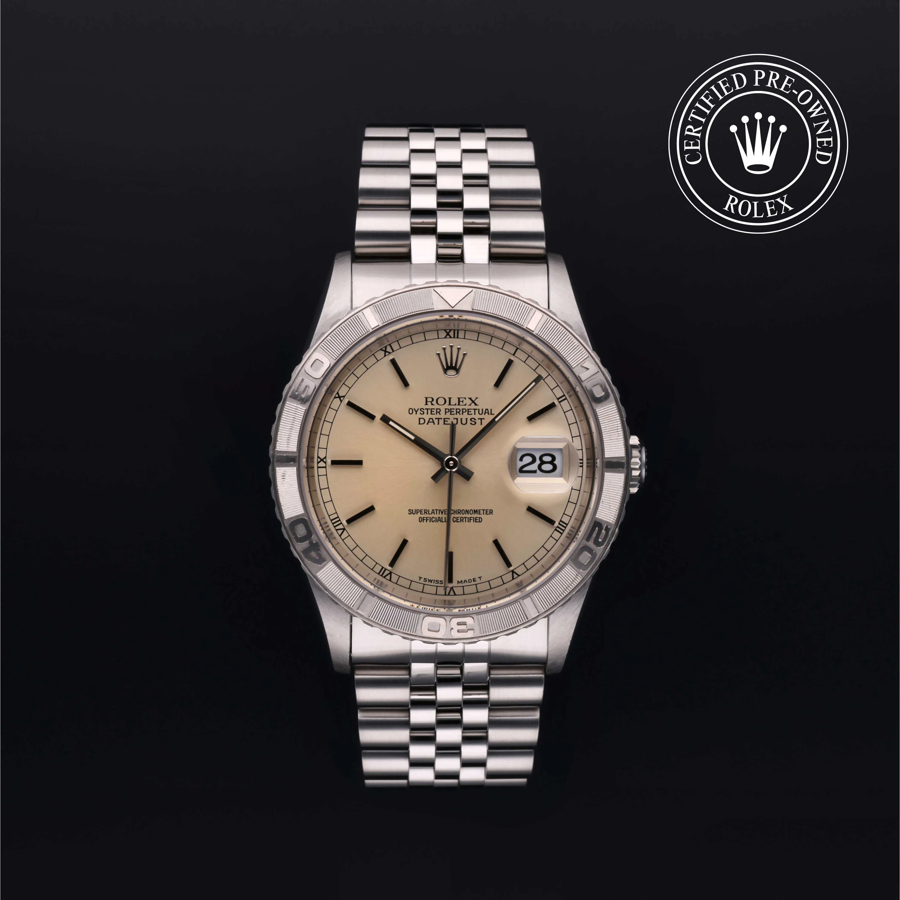 Rolex Datejust Turn-O-Graph 16264 36mm Stainless steel Silver