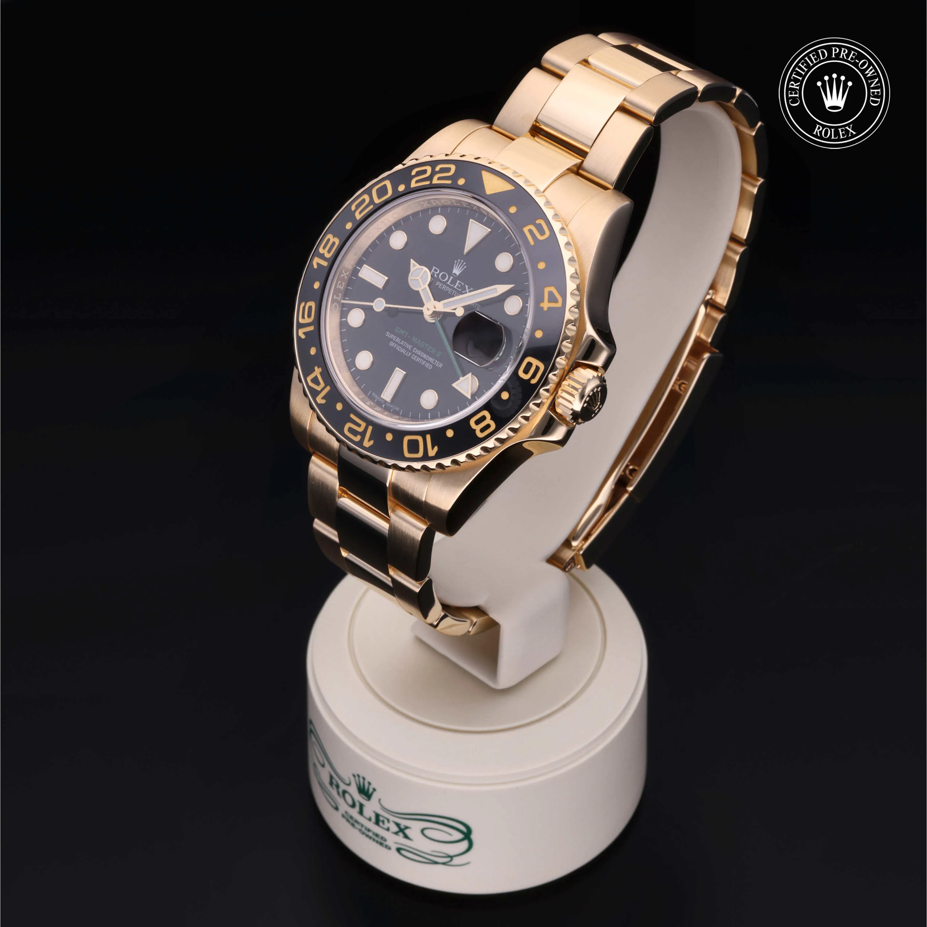 Rolex GMT-Master II 116718 40mm Yellow gold Black 2