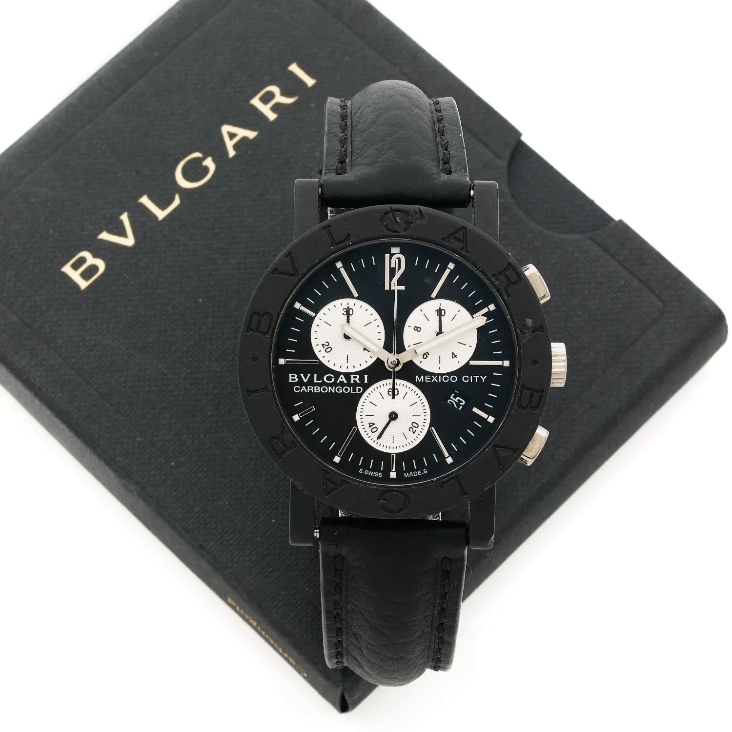 Bulgari 38mm Carbon fiber Black