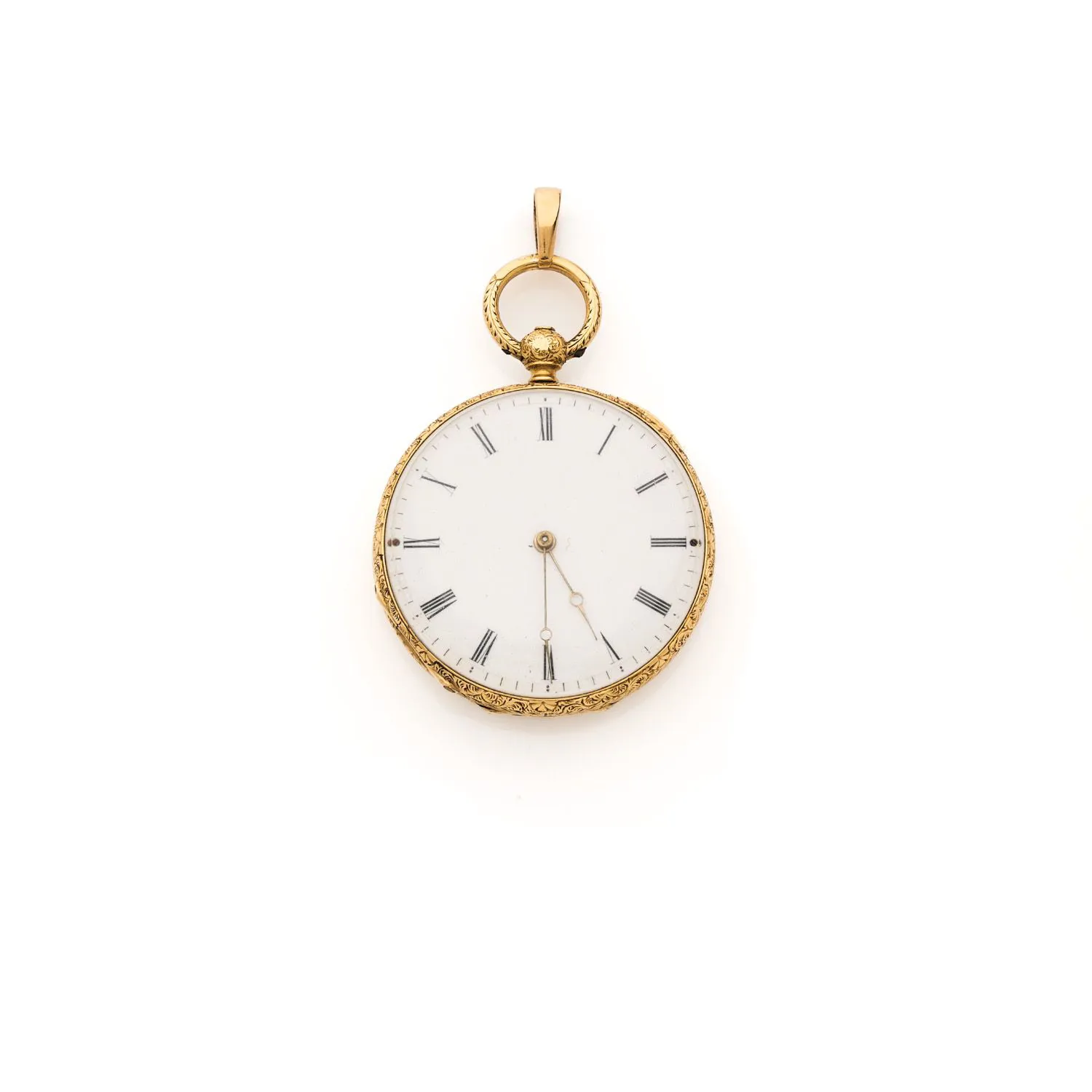 Bourdin 30mm Yellow gold and enamel White 1