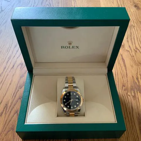 Rolex Datejust 41 126303 41mm Yellow gold and Stainless steel Black