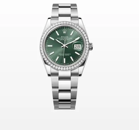 Rolex Datejust 36 126284RBR 36mm Stainless steel Green