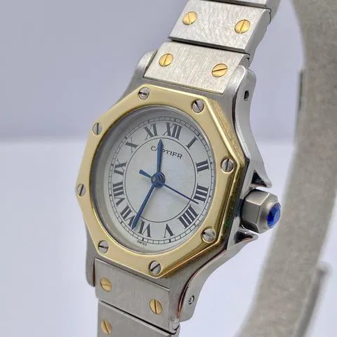 Cartier Santos 0907 25mm Yellow gold and Stainless steel White 4